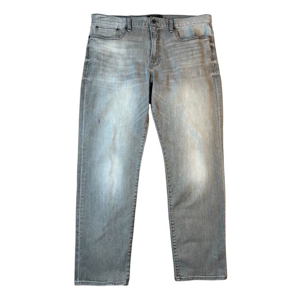 Lucky Brand Men's Zip-Fly 121 Heritage Slim Gray Stretch Denim Jeans  Size 36